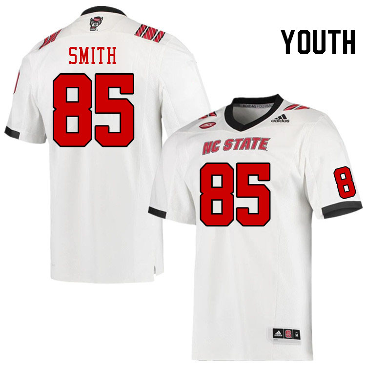 Youth #85 Anthony Smith North Carolina State Wolfpacks College Football Jerseys Stitched-White - Click Image to Close